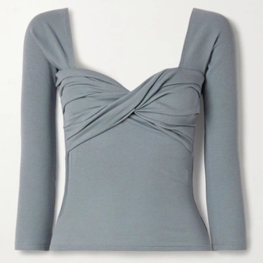 Line By K Stevie Top Dusty Blue, Size M